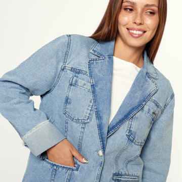 Blazer Maria Paz Celeste