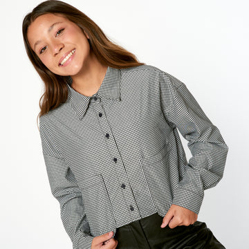 Blusa Cuadros Print