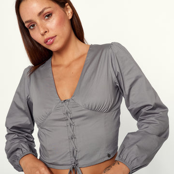 Blusa Nudo Gris