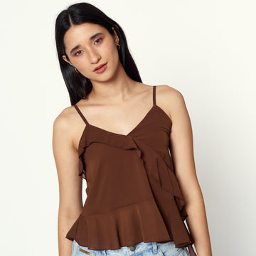 Blusa Romantic Marron