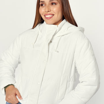 Casaca Puffer Hueso