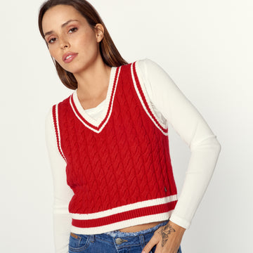 Chaleco Roberta Rojo