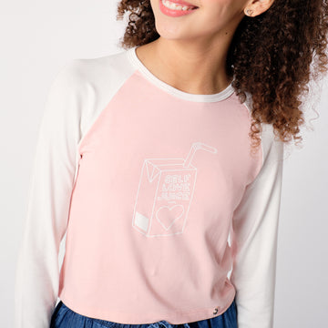 Polo Crop Rosado