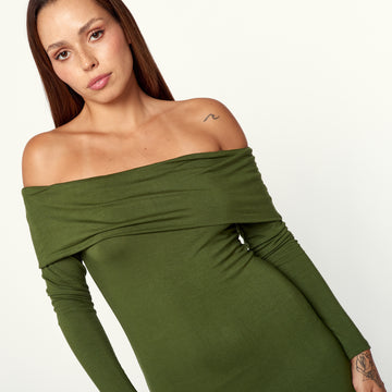 Vestido Nati Verde Militar