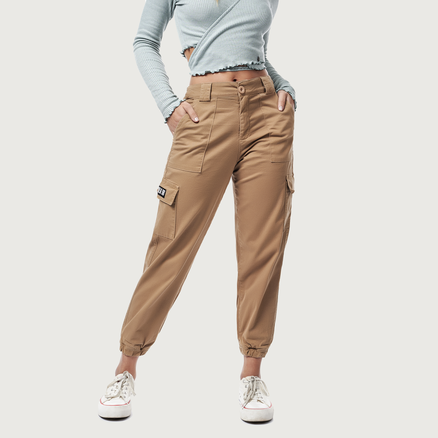 Pantalon Cargo Street Beige1