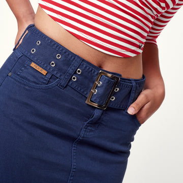 Falda New Belts Azul