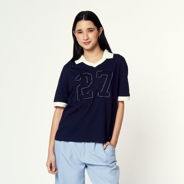 Polo Aletas Azul