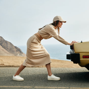 Falda Textura Beige