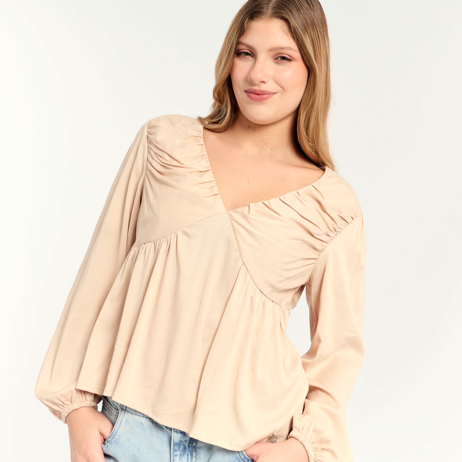 Blusa Brigitte Beige