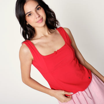 Blusa Flora Rojo