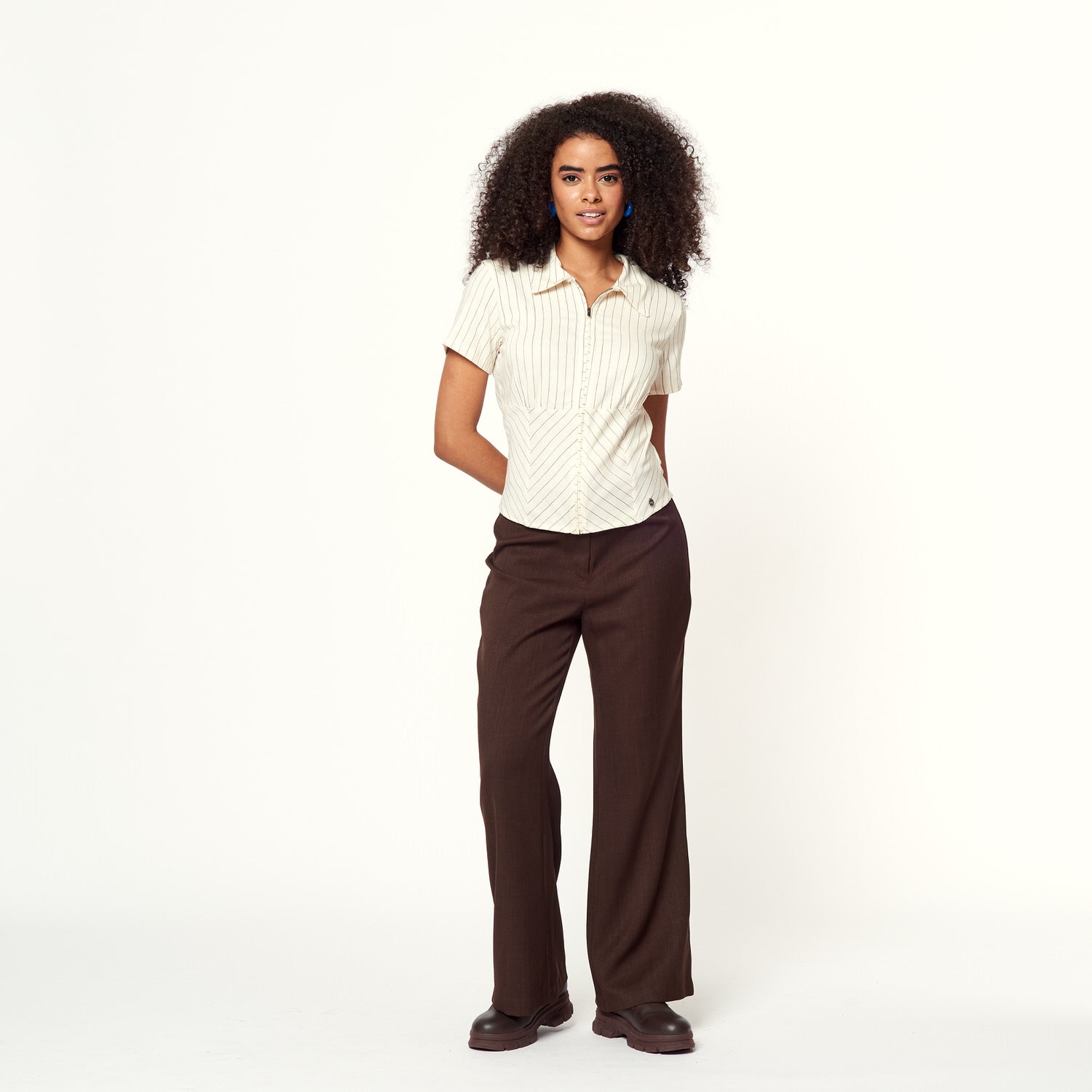 Blusa Formal Hueso