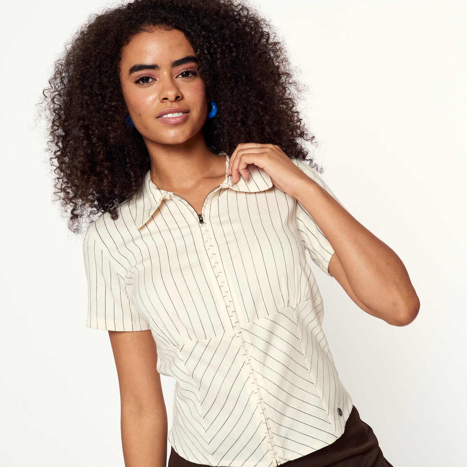 Blusa Formal Hueso