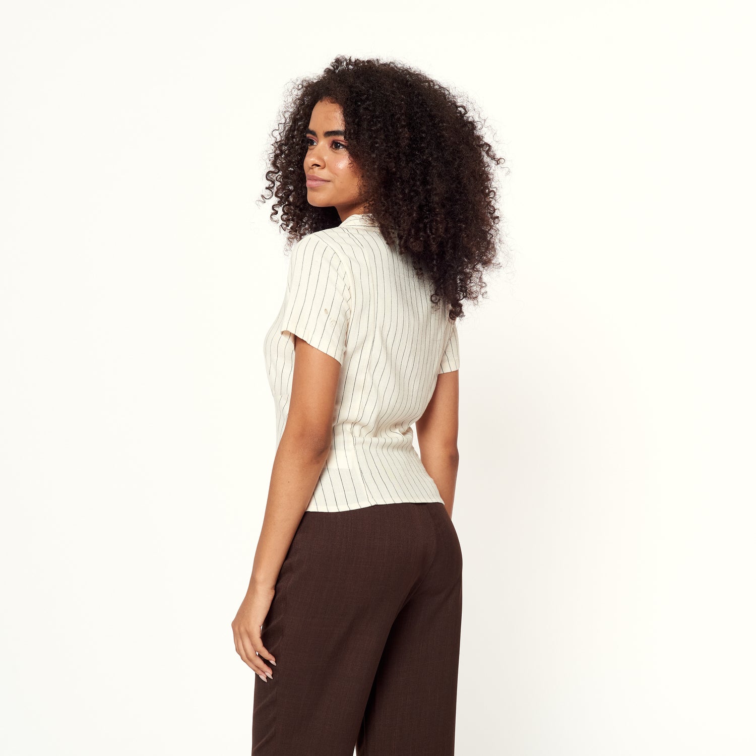 Blusa Formal Hueso