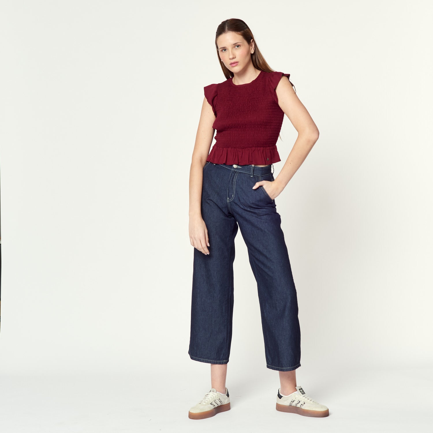 Blusa Girina Burgundy