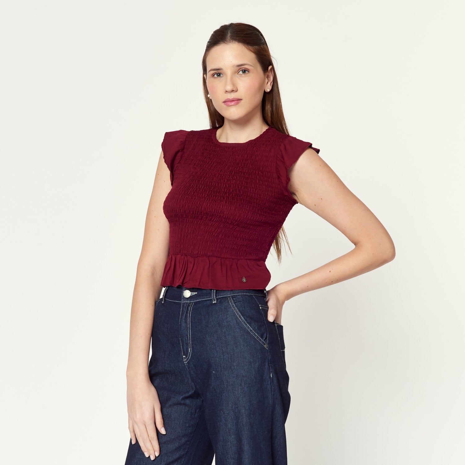 Blusa Girina Burgundy