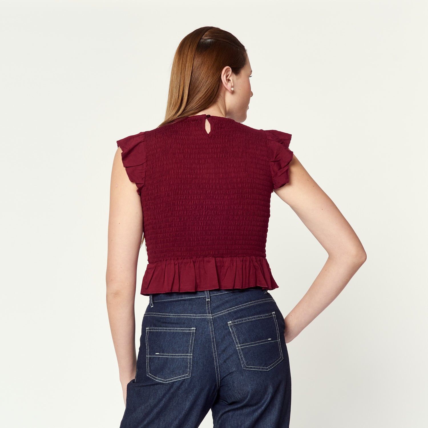 Blusa Girina Burgundy