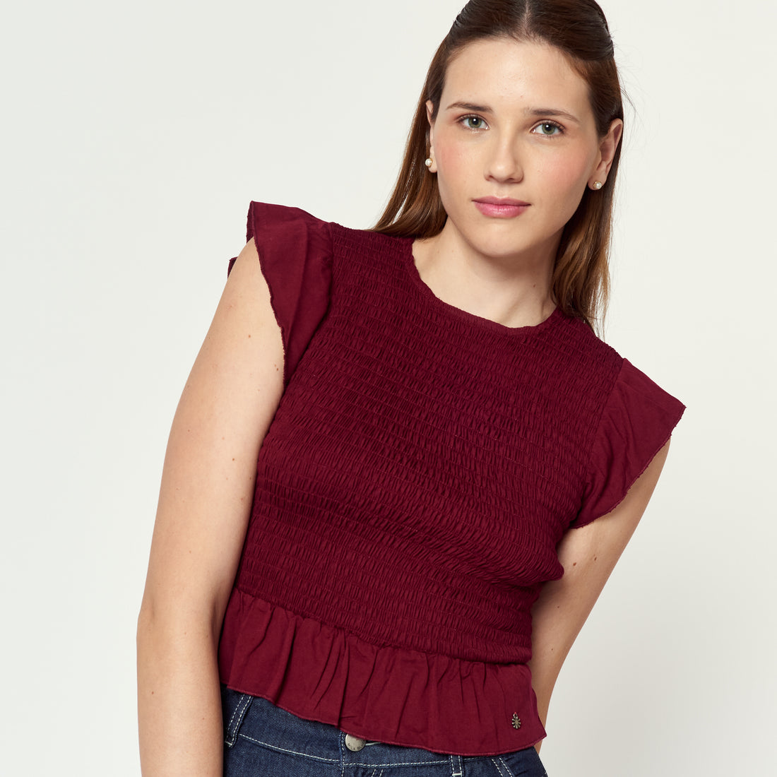 Blusa Girina Burgundy