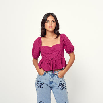 Blusa Grecia Magenta