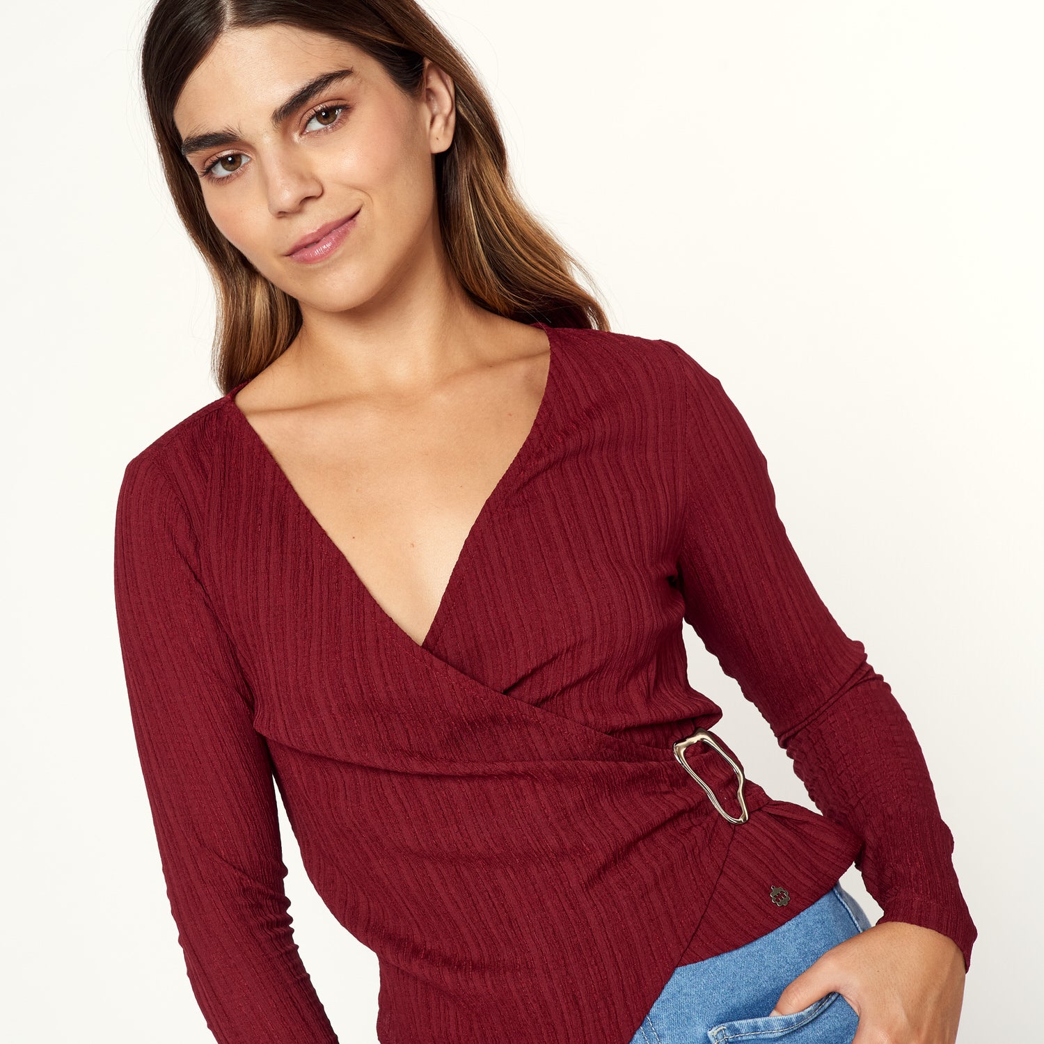 Blusa Kaia Burgundy