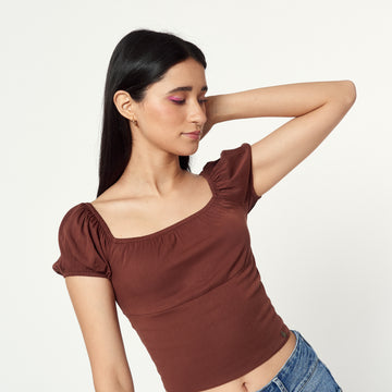 Blusa Lita  Marron