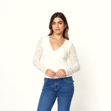 Blusa Luxe Hueso