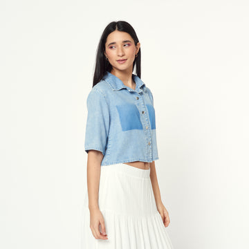 Blusa Malaga Celeste