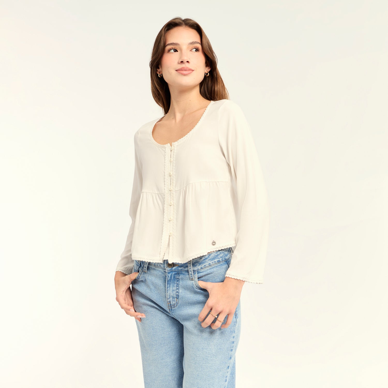 Blusa Nekani Hueso