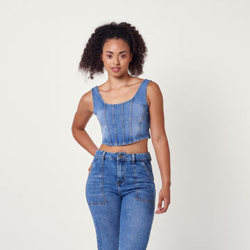 Blusa New Desire Celeste
