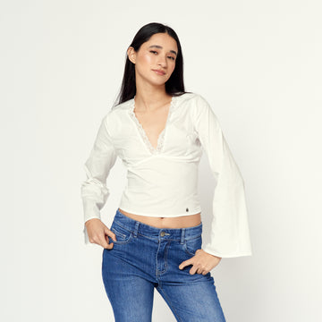 Blusa Pretty Hueso