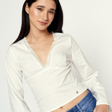 Blusa Pretty Hueso