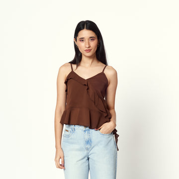 Blusa Romantic Marron
