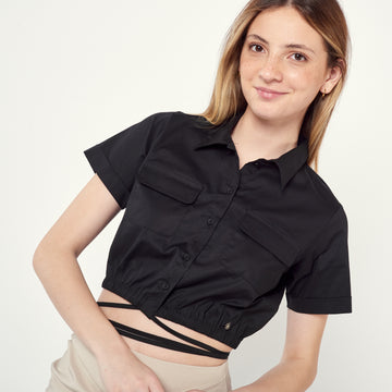 Blusa Tiras Negro