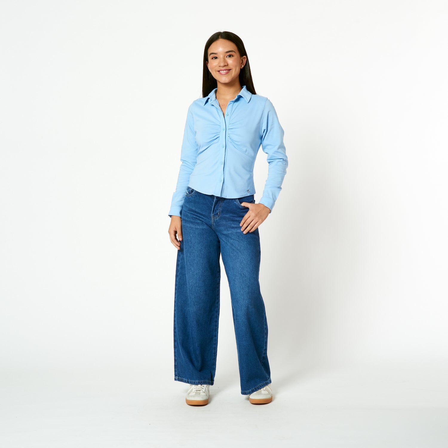 Blusa Veneta Celeste