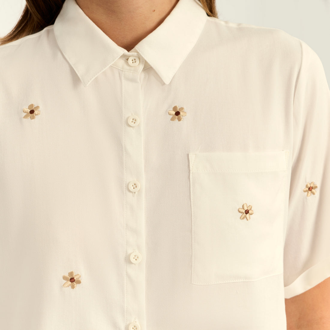 Blusa Crop Hueso