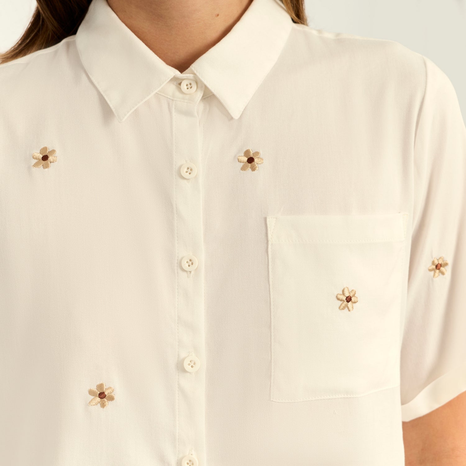 Blusa Crop Hueso