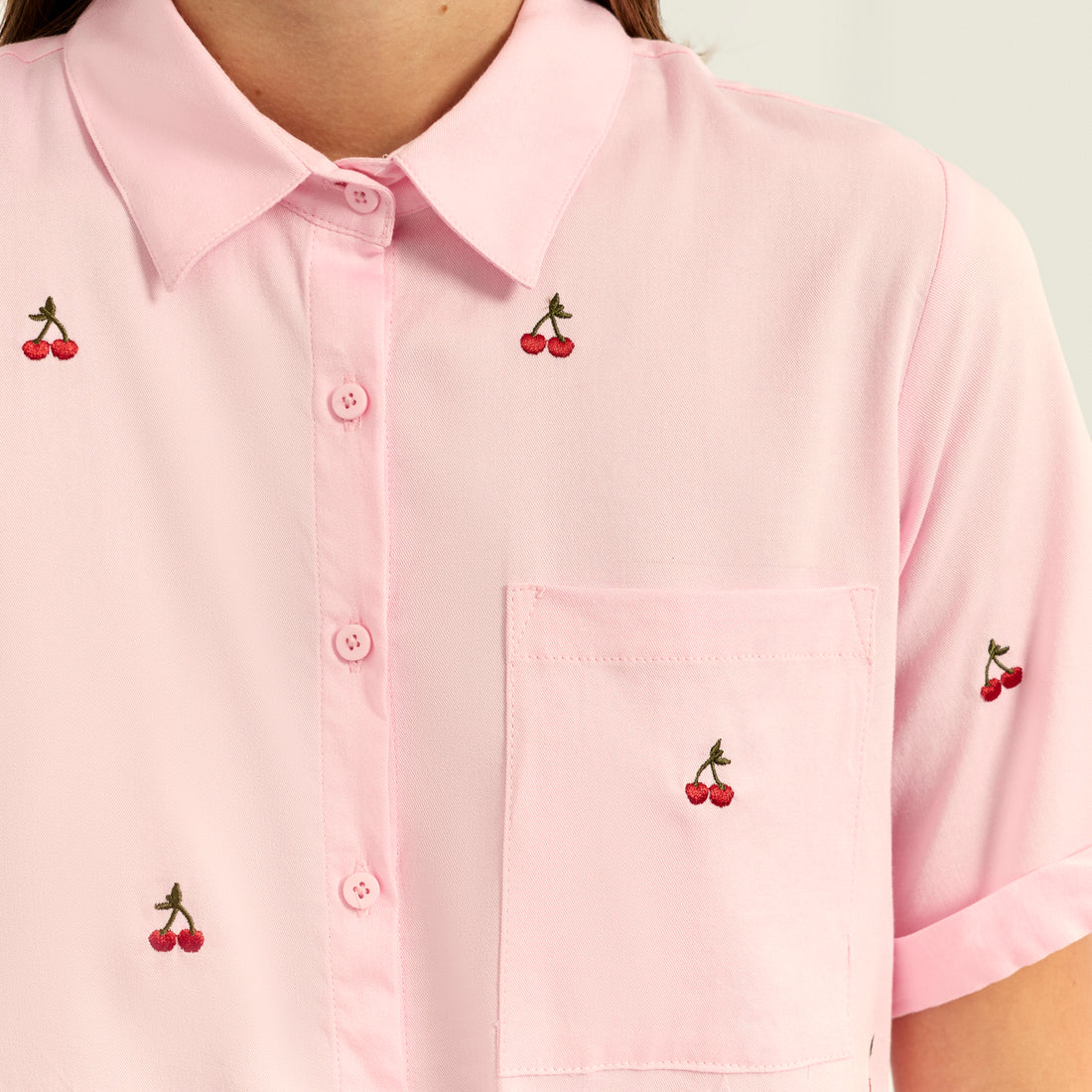 Blusa Crop Rosado
