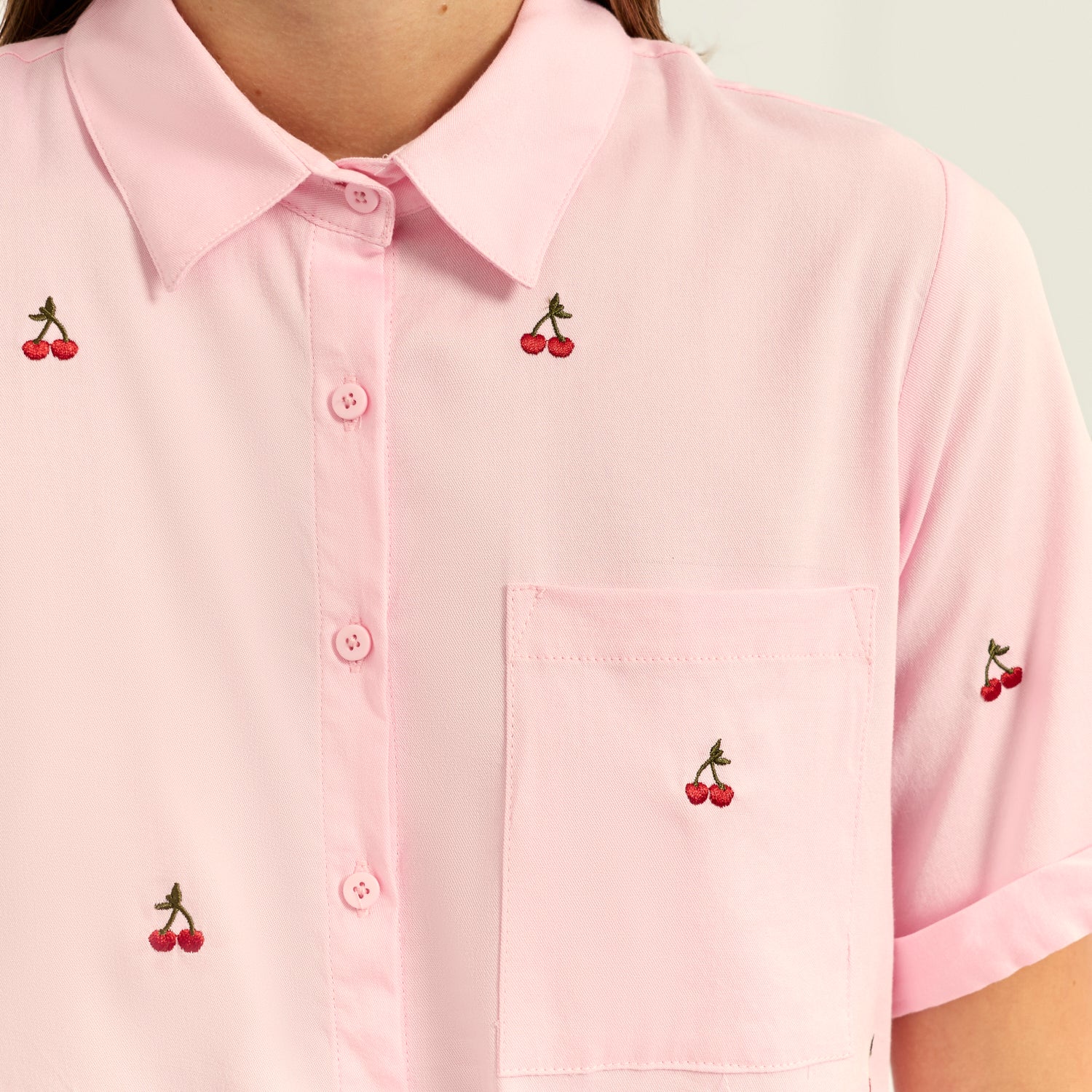Blusa Crop Rosado