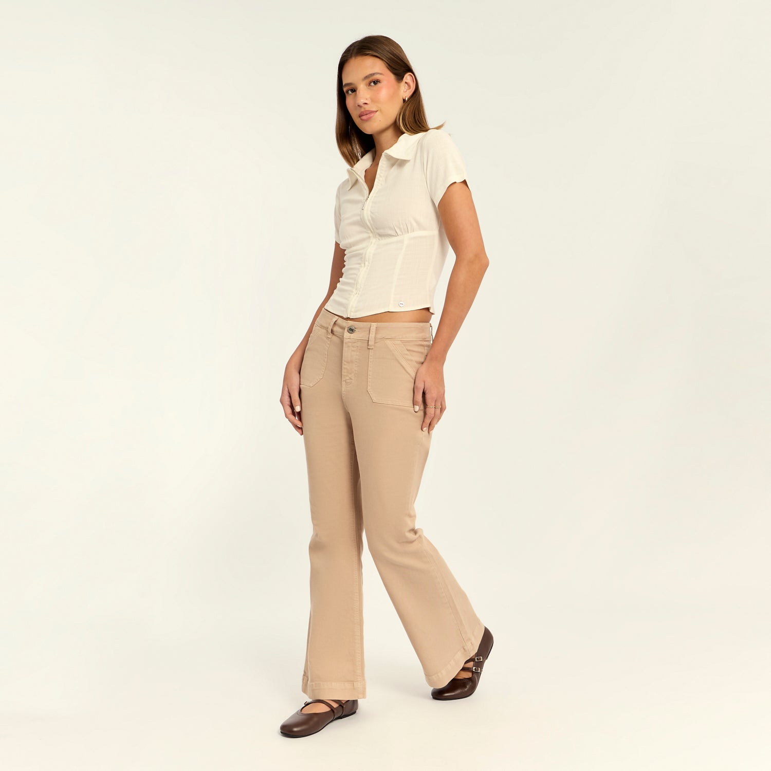 Blusa Formal Hueso