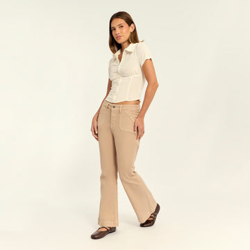 Blusa Formal Hueso