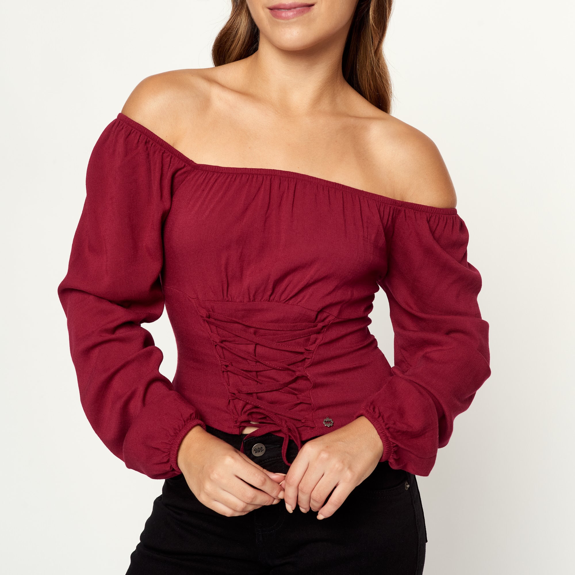 Blusa Yoli Burgundy