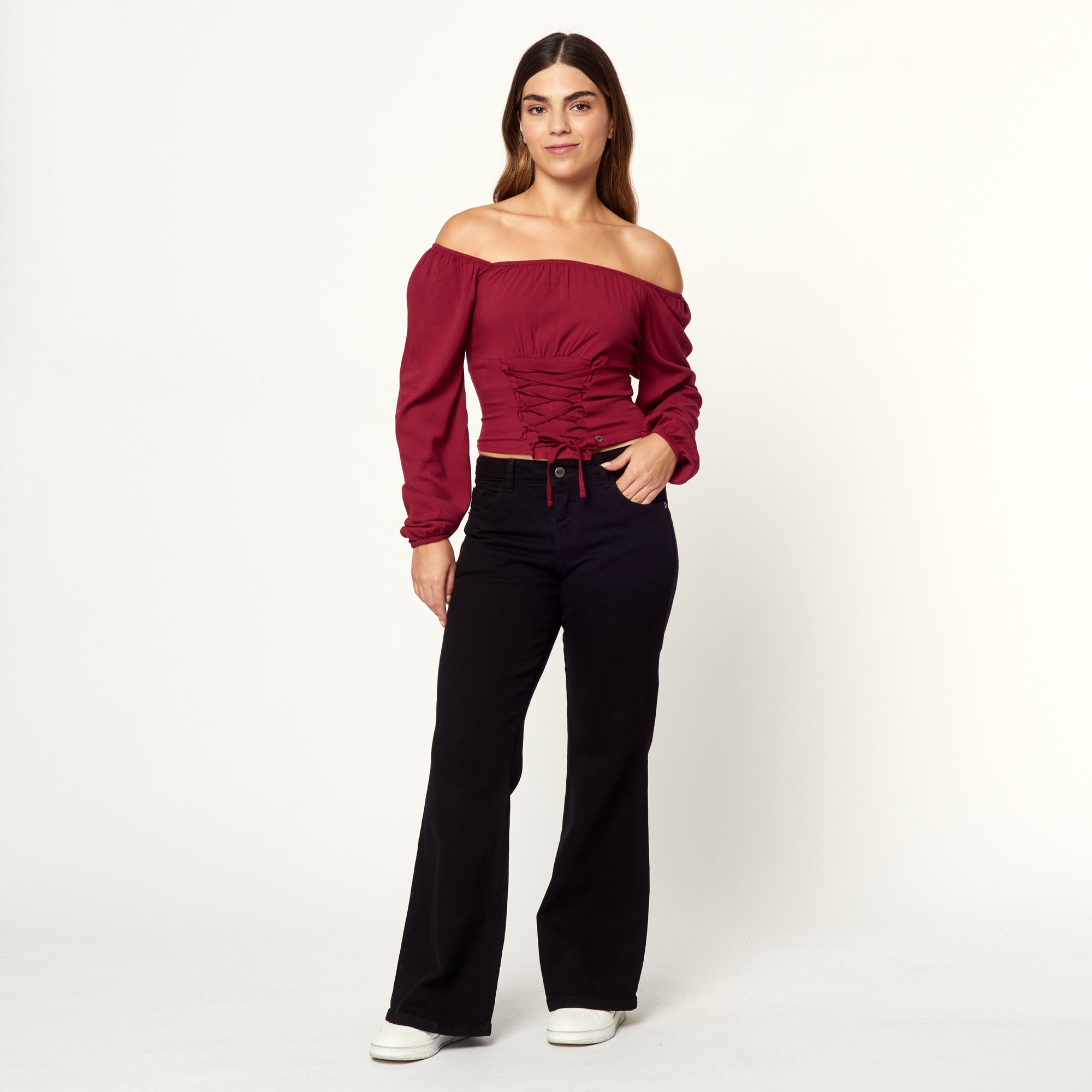 Blusa Yoli Burgundy