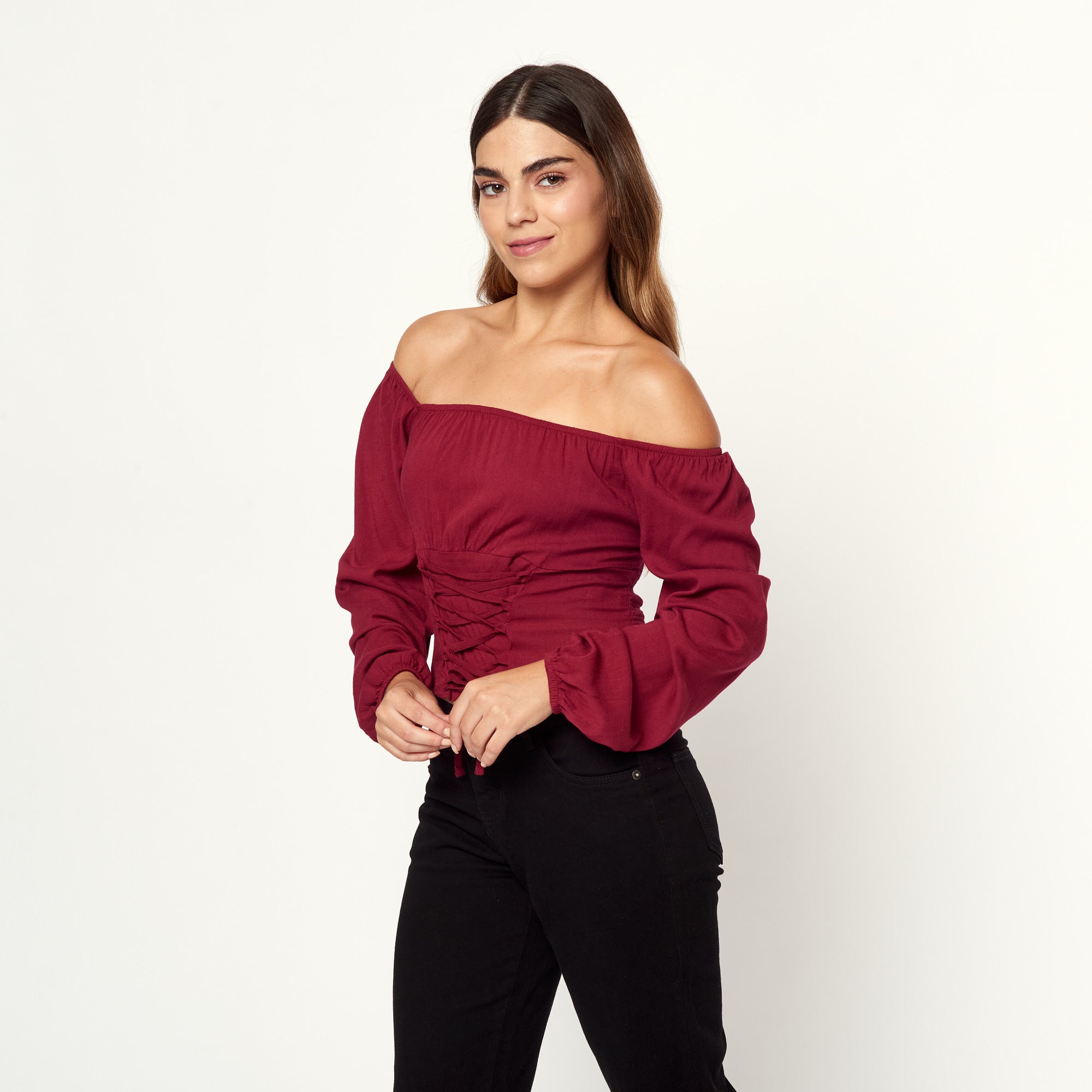 Blusa Yoli Burgundy