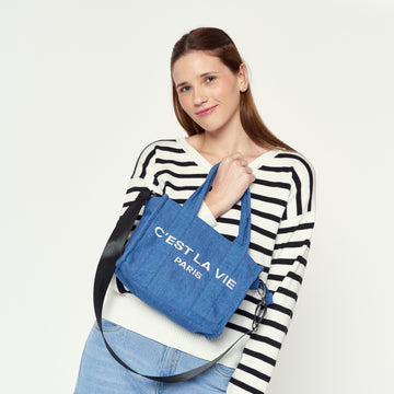 Bolso Tote Celeste