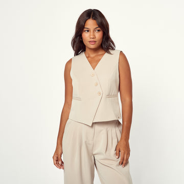 Chaleco Oriana Beige