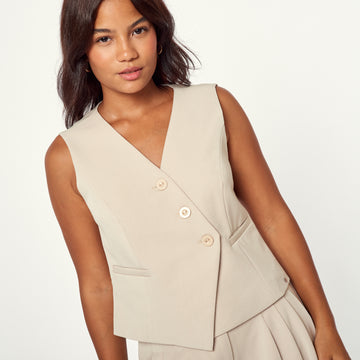 Chaleco Oriana Beige
