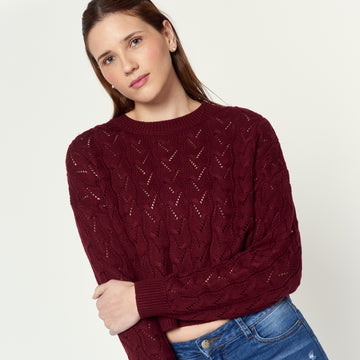 Chompa Camil Burgundy