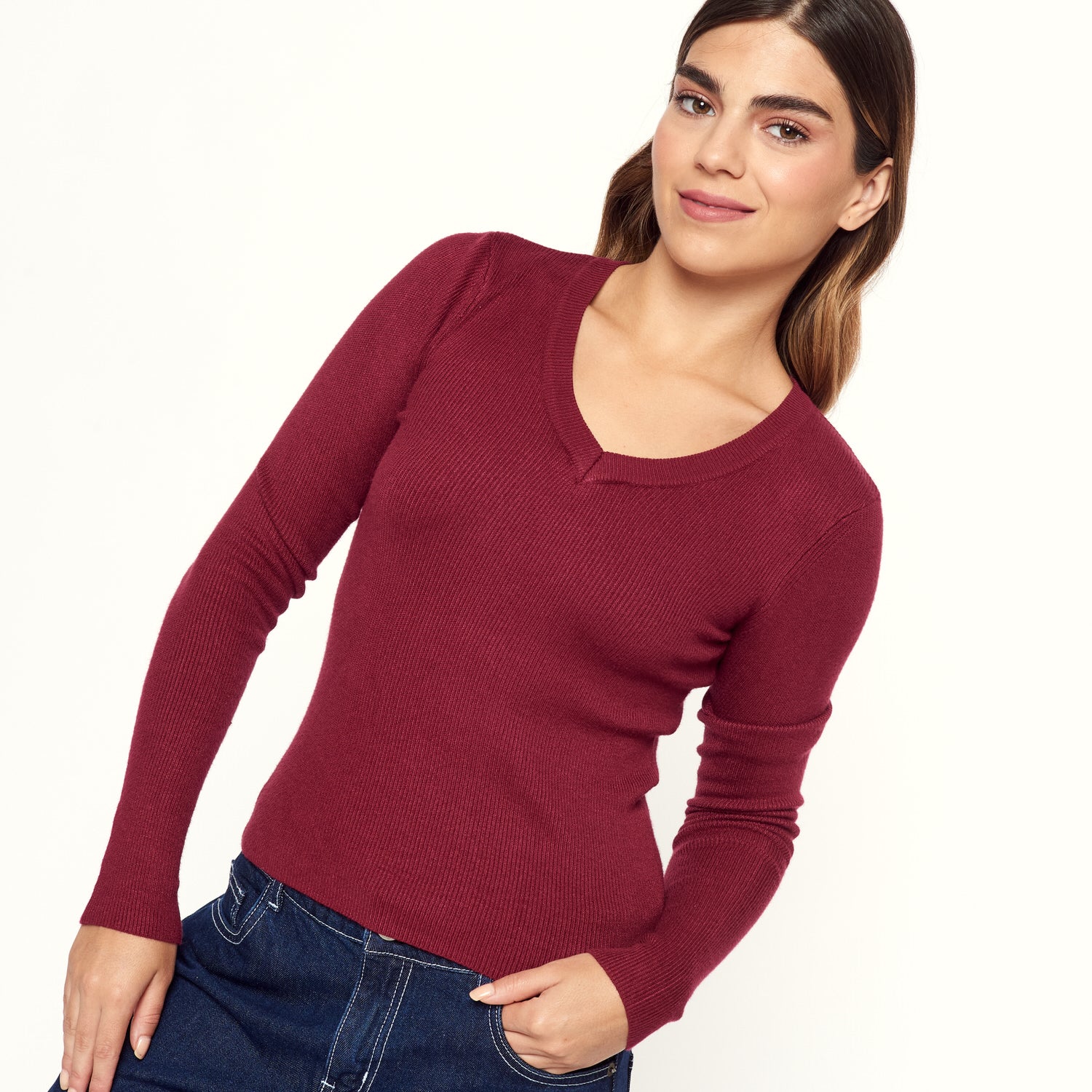 Chompa Fanning  Burgundy