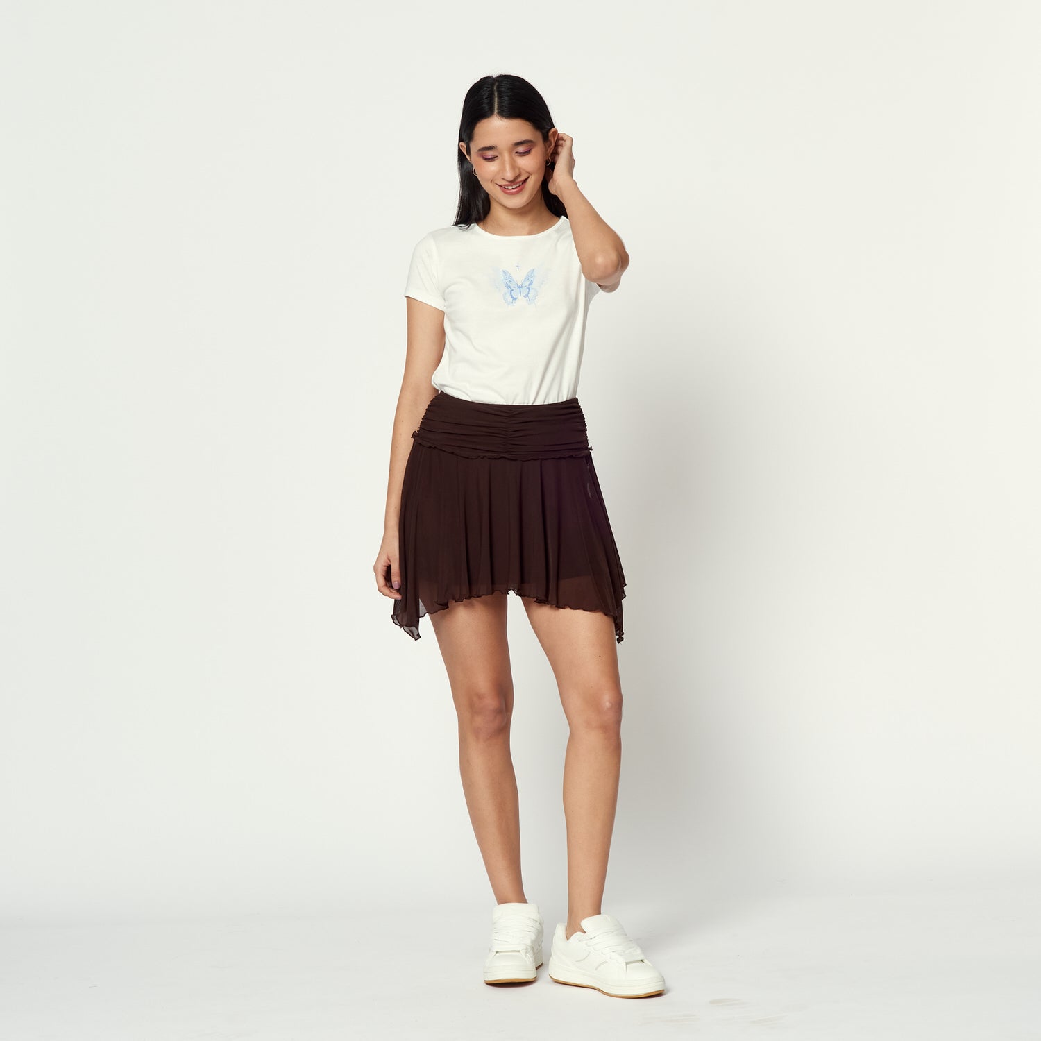 Falda Believer Marron