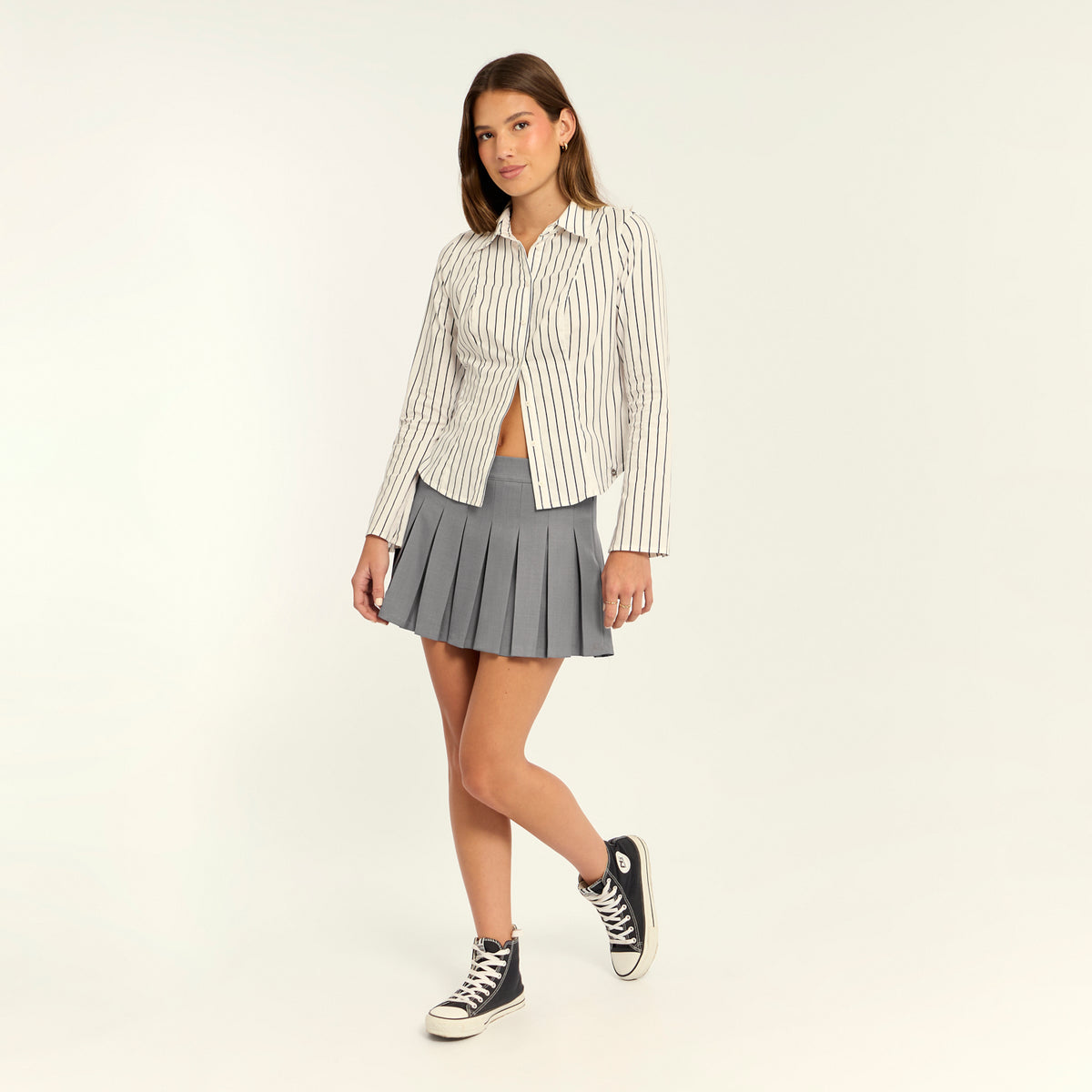 Falda Agnes Gris