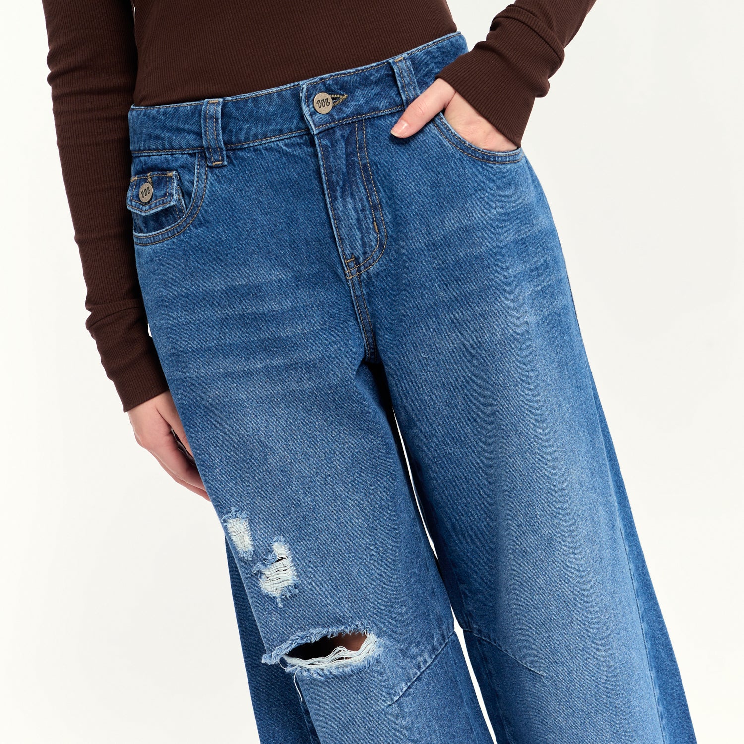 Jean Blanca Azul